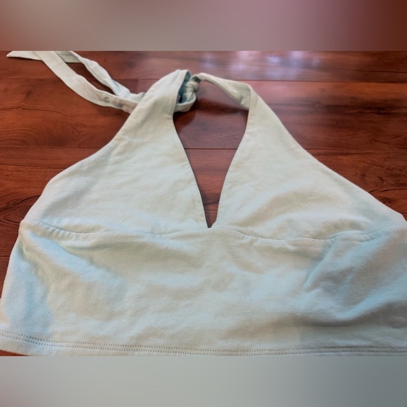 Garage Blue Halter Crop Top – Size Large - Picture 3 of 8